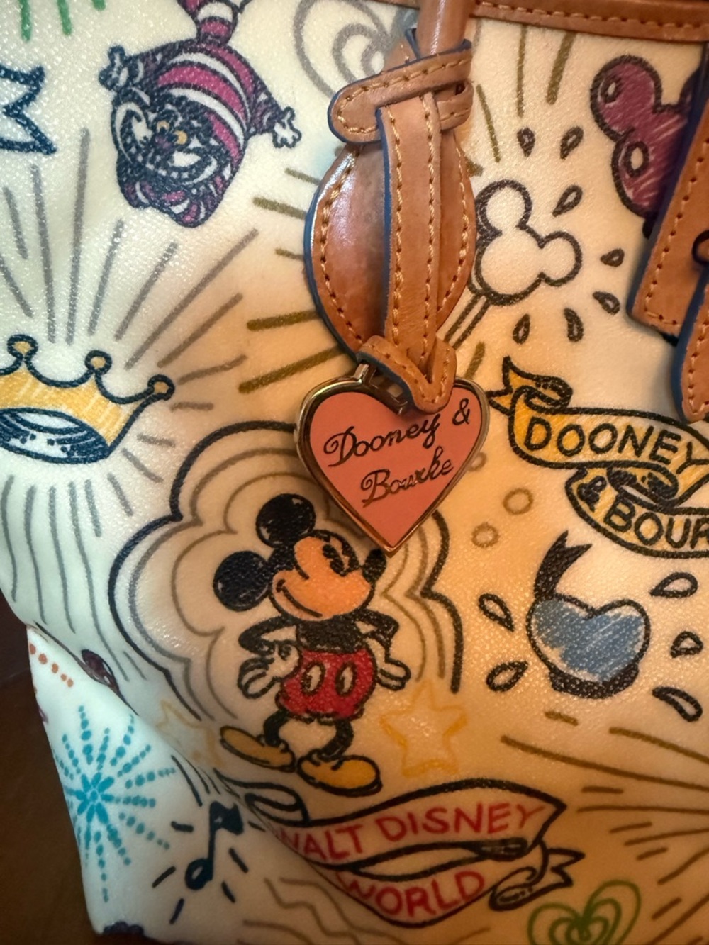 Dooney & Bourke Disney Parks "Sketch" Tote Bag, - Picture 4 of 13